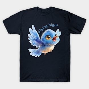 Flying high! Blue bird T-Shirt